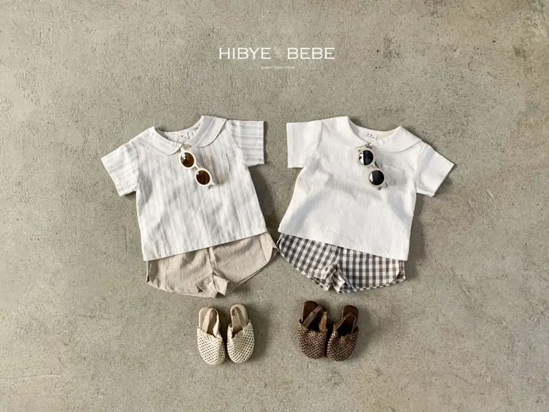 Hi Byebebe - Korean Baby Fashion - #babyboutique - Bay Collar Top Bottom Set - 4