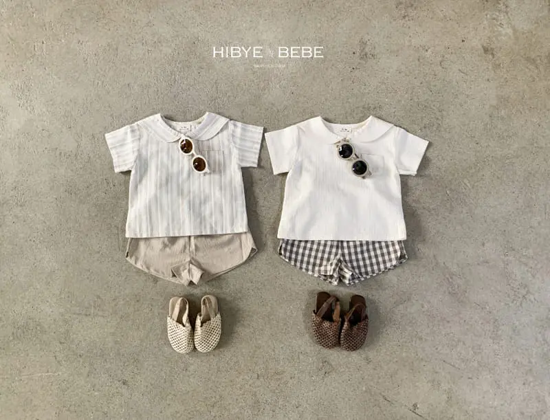 Hi Byebebe - Korean Baby Fashion - #babyclothing - Bay Collar Top Bottom Set - 5
