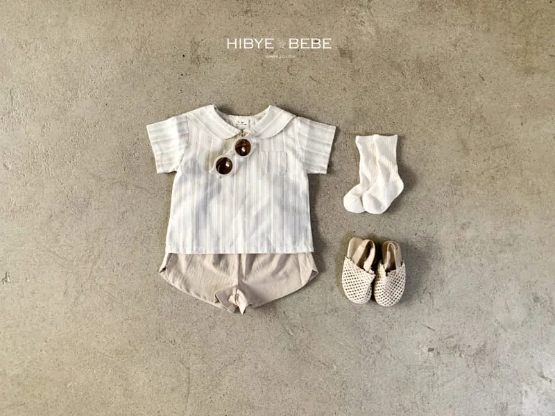 Hi Byebebe - Korean Baby Fashion - #babyoninstagram - Bay Collar Top Bottom Set - 10