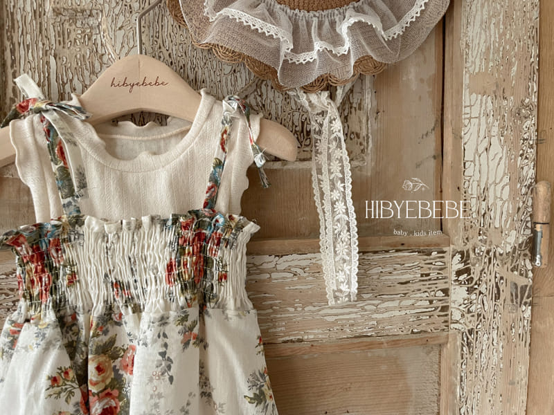 Hi Byebebe - Korean Baby Fashion - #onlinebabyboutique - Flory Smocking Sleeveless Body Suit  - 3