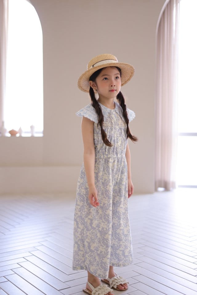 Isis - Korean Children Fashion - #childofig - Collar Embroidery Jump Suit - 6