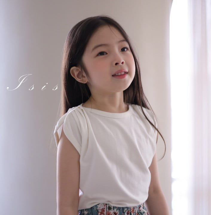 Isis - Korean Children Fashion - #discoveringself - Boat Neck Wrinkle Tee - 3