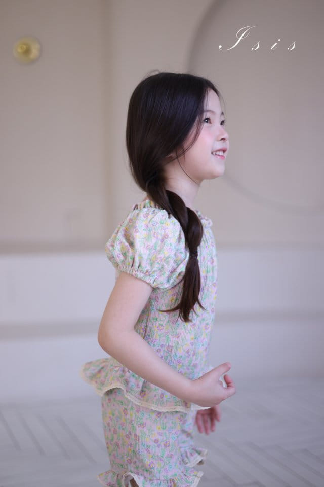 Isis - Korean Children Fashion - #magicofchildhood - Luis Flower Top Bottom Set - 8
