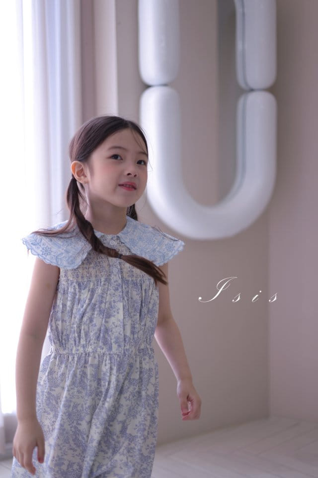 Isis - Korean Children Fashion - #prettylittlegirls - Collar Embroidery Jump Suit - 2