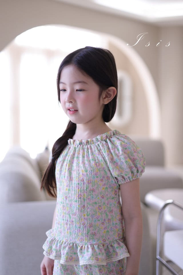 Isis - Korean Children Fashion - #prettylittlegirls - Luis Flower Top Bottom Set - 10