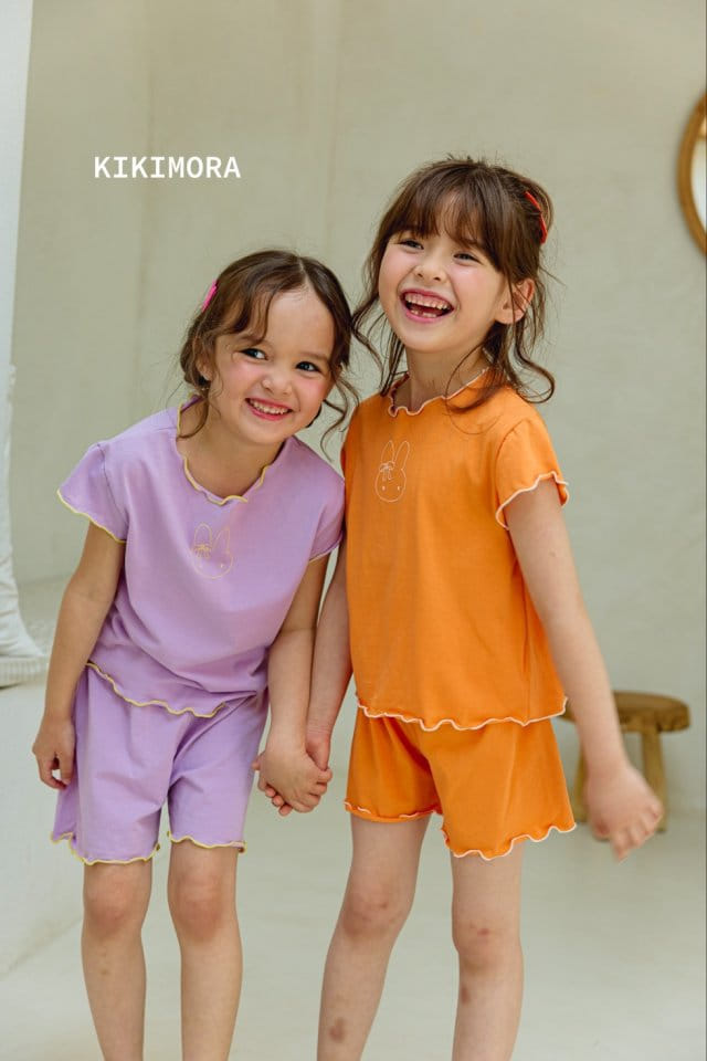 Kikimora - Korean Children Fashion - #kidzfashiontrend - Intalock Rabbit Top Bottom Set - 4