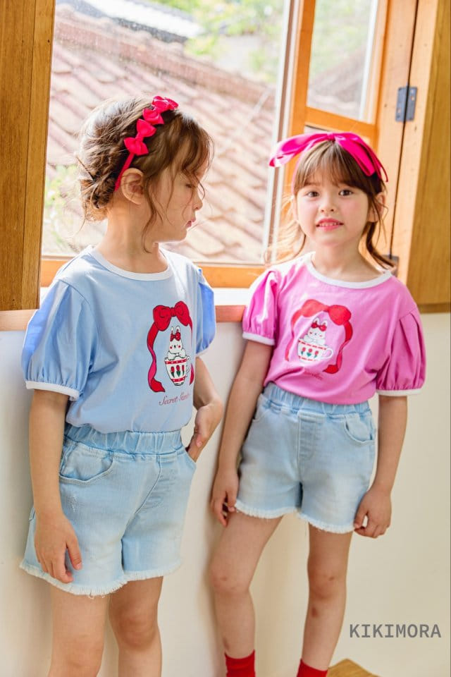 Kikimora - Korean Children Fashion - #kidzfashiontrend - Vintage Short Denim Pants - 9