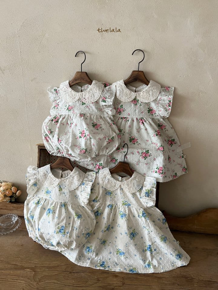 Lala - Korean Baby Fashion - #babyboutiqueclothing - Ami Flower Body Suit