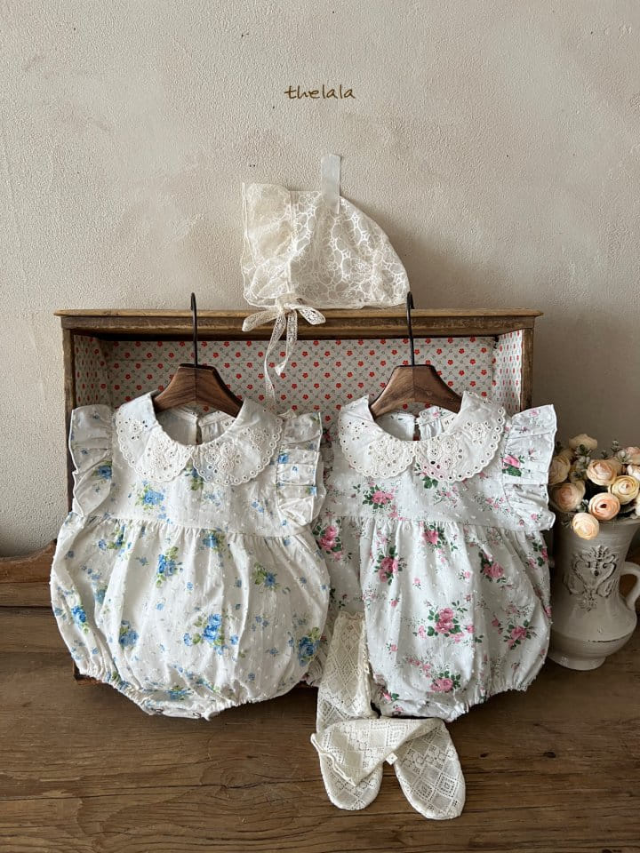 Lala - Korean Baby Fashion - #babygirlfashion - Ami Flower Body Suit - 5