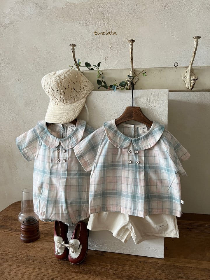 Lala - Korean Baby Fashion - #babyoninstagram - Baro Check Body Suit - 6