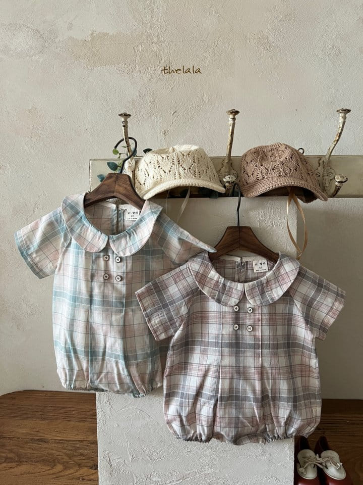 Lala - Korean Baby Fashion - #babyootd - Baro Check Body Suit - 7
