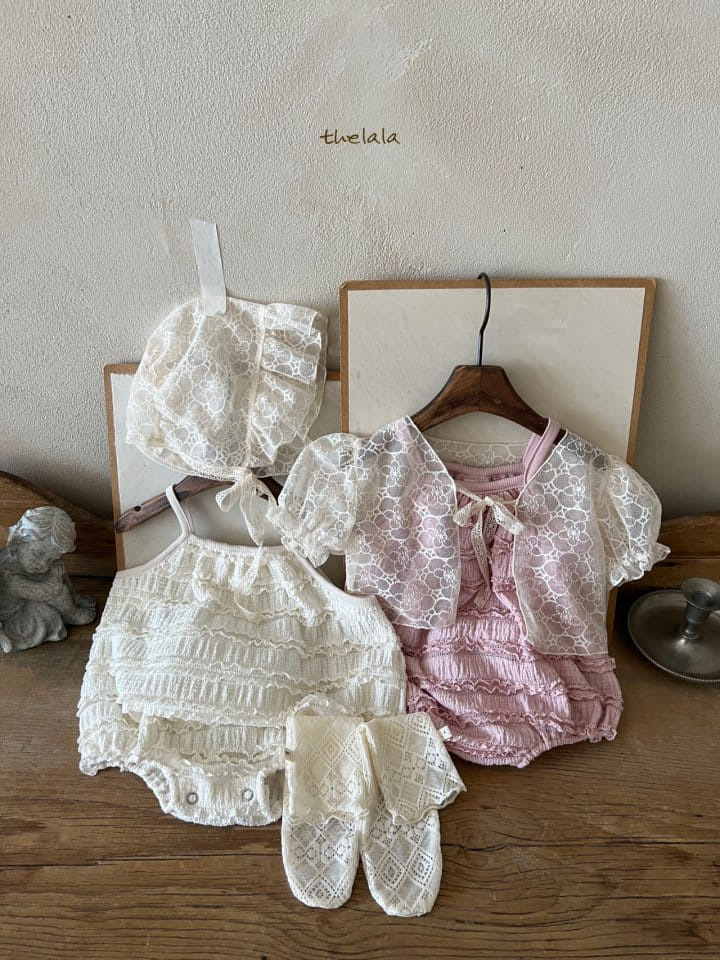 Lala - Korean Baby Fashion - #onlinebabyboutique - Milk Body Suit - 4