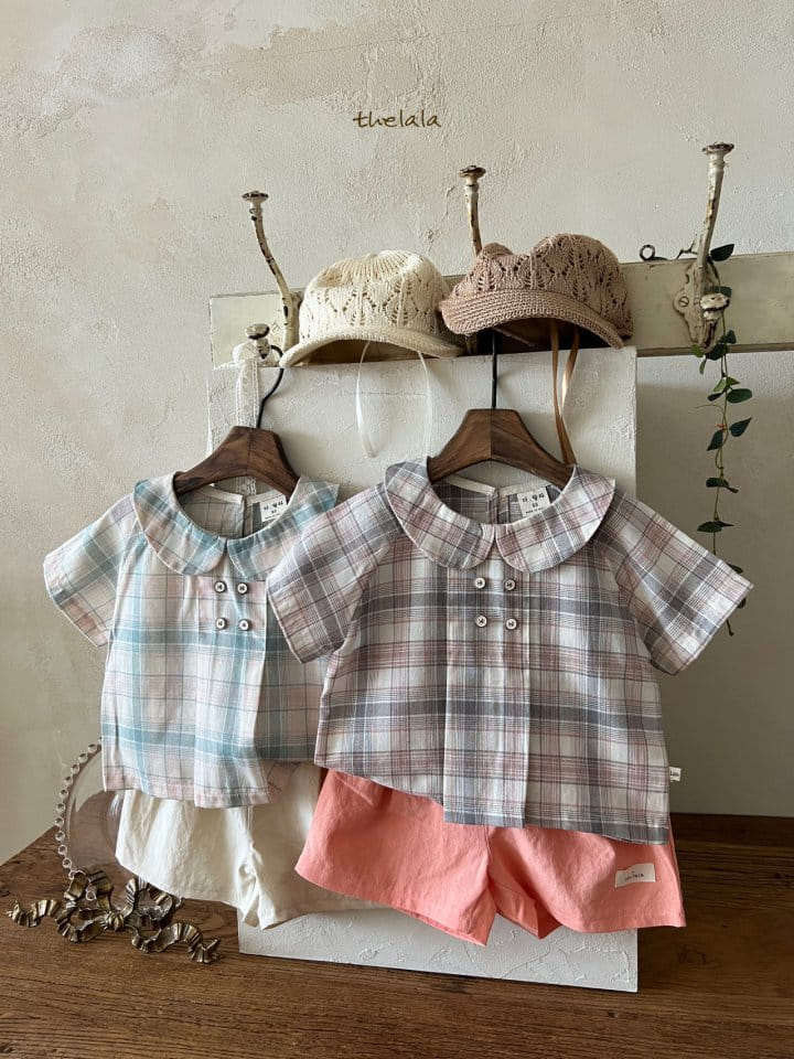 Lala - Korean Children Fashion - #Kfashion4kids - Baro Check Tee - 7