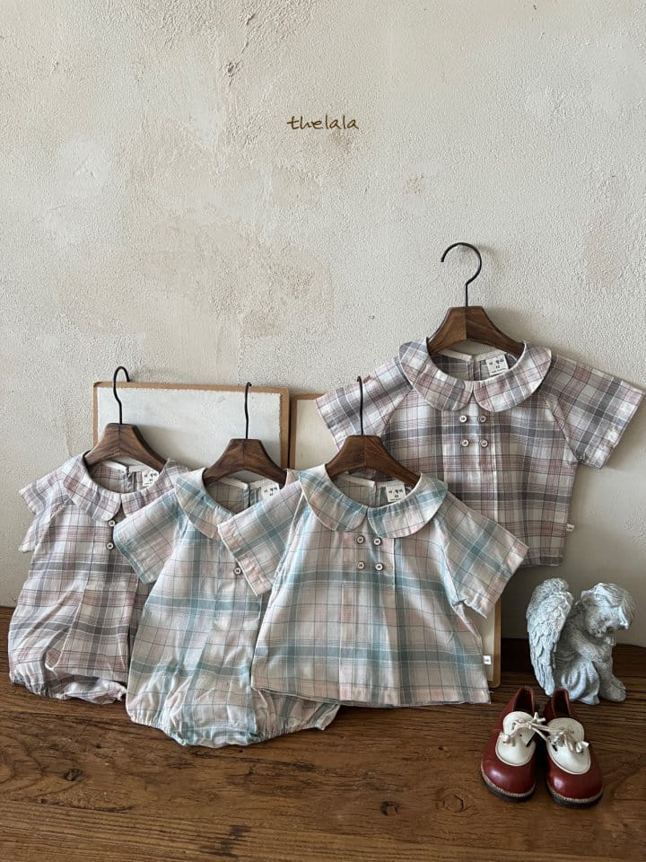 Lala - Korean Children Fashion - #fashionkids - Baro Check Tee - 3