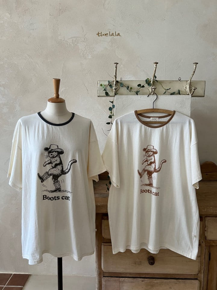 Lala - Korean Children Fashion - #kidsshorts - Mom Cat Tee - 7