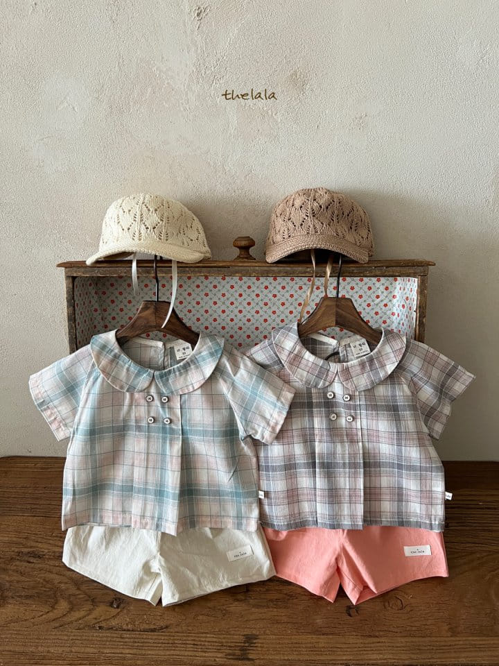 Lala - Korean Children Fashion - #littlefashionista - Baro Check Tee - 8