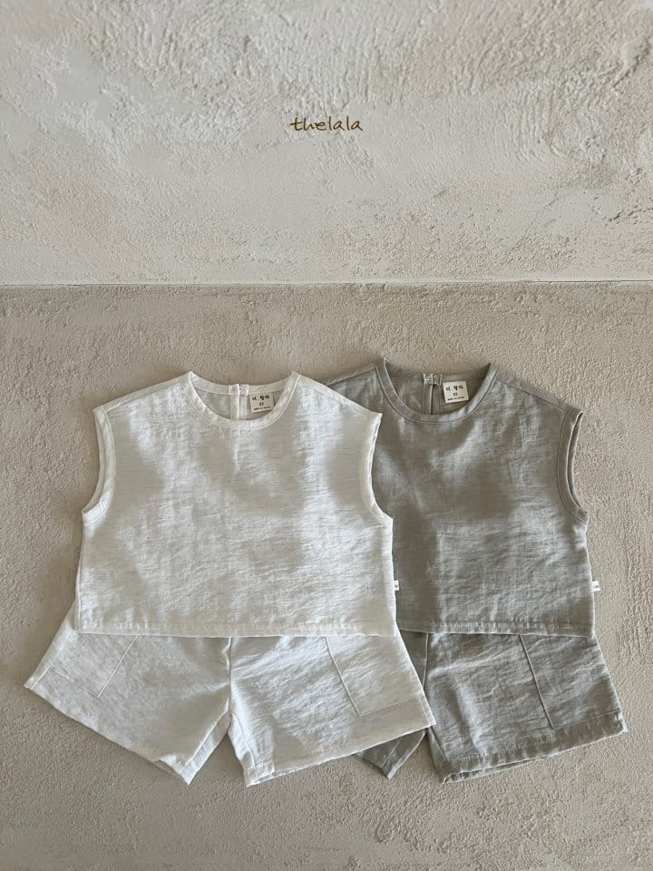 Lala - Korean Children Fashion - #littlefashionista - Canvas Top Bottom Set - 10