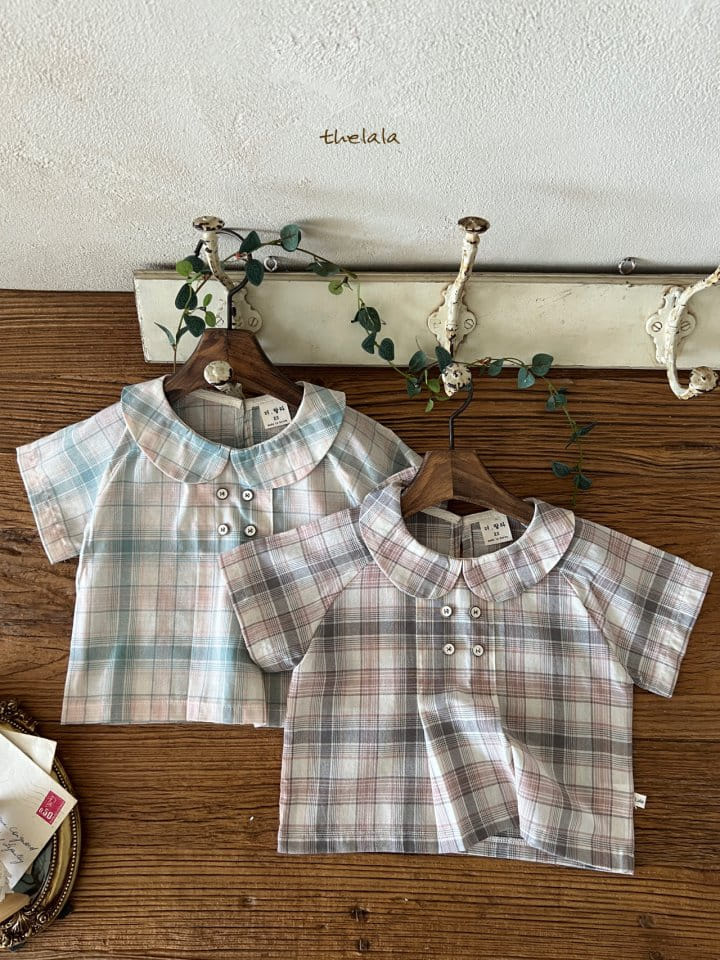 Lala - Korean Children Fashion - #minifashionista - Baro Check Tee - 10