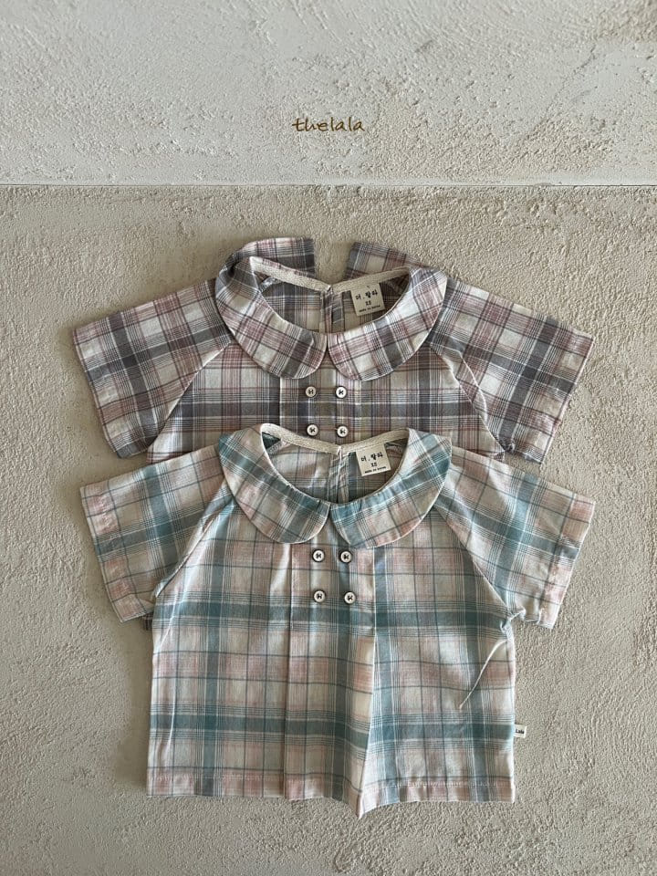 Lala - Korean Children Fashion - #prettylittlegirls - Baro Check Tee - 11