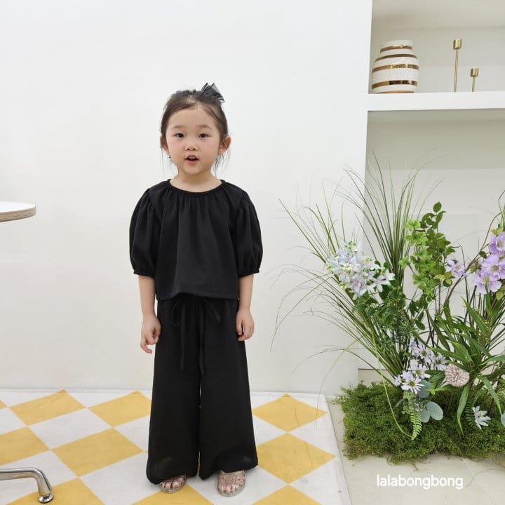Lalabongbong - Korean Children Fashion - #childrensboutique - L Top Bottom Set - 2