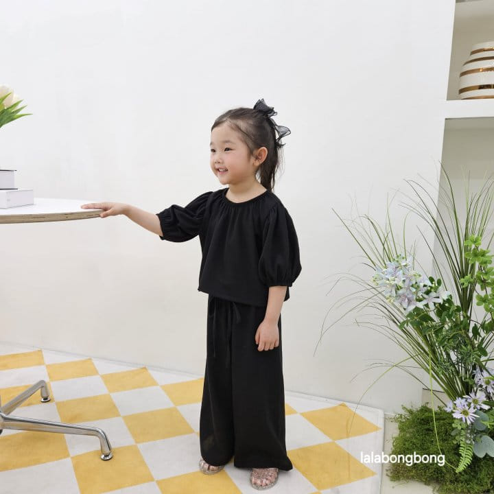Lalabongbong - Korean Children Fashion - #designkidswear - L Top Bottom Set - 4