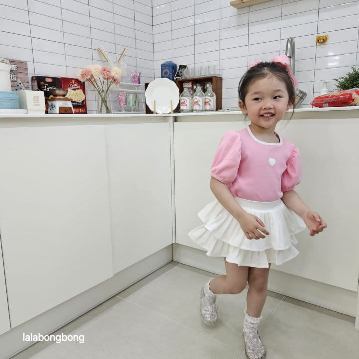 Lalabongbong - Korean Children Fashion - #kidsshorts - Square Short Sleeve Tee - 4