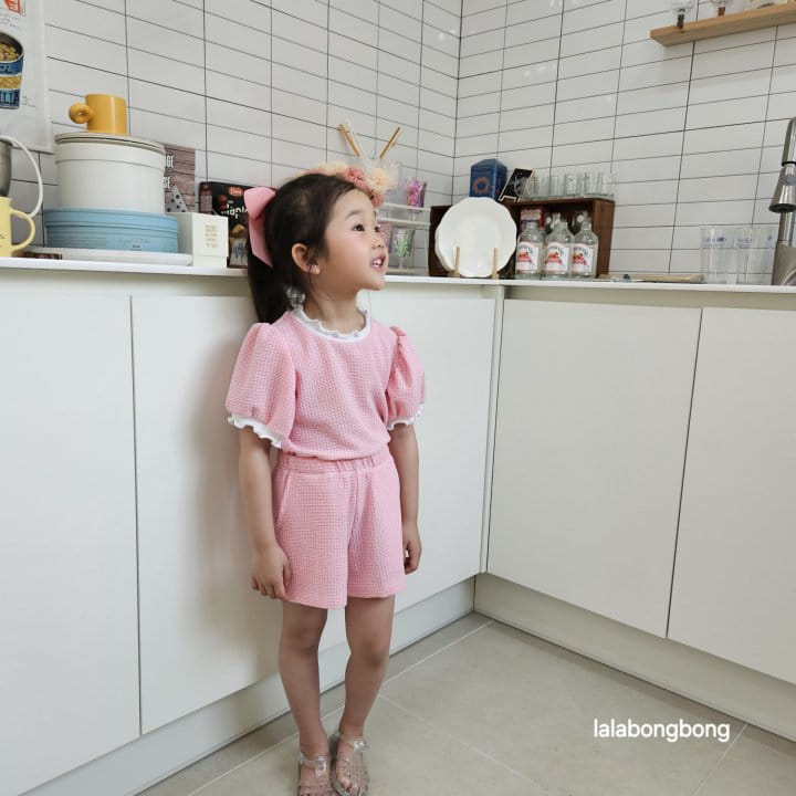 Lalabongbong - Korean Children Fashion - #minifashionista - Clover Top Bottom Set - 2