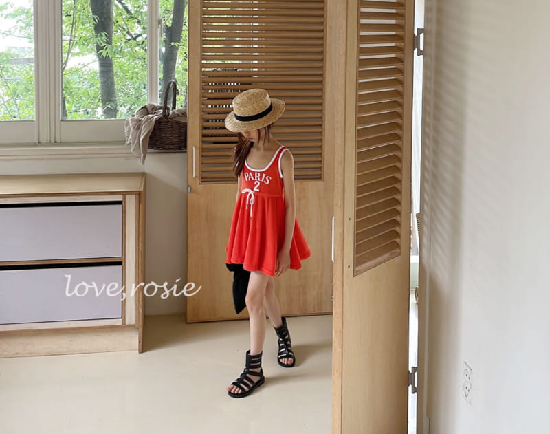 Love Rosie - Korean Children Fashion - #Kfashion4kids - Hip Terry Piping One-Piece - 2