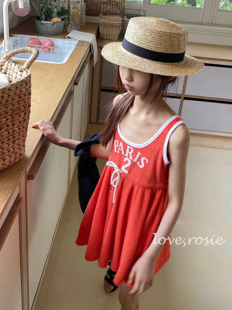 Love Rosie - Korean Children Fashion - #childrensboutique - Hip Terry Piping One-Piece - 9