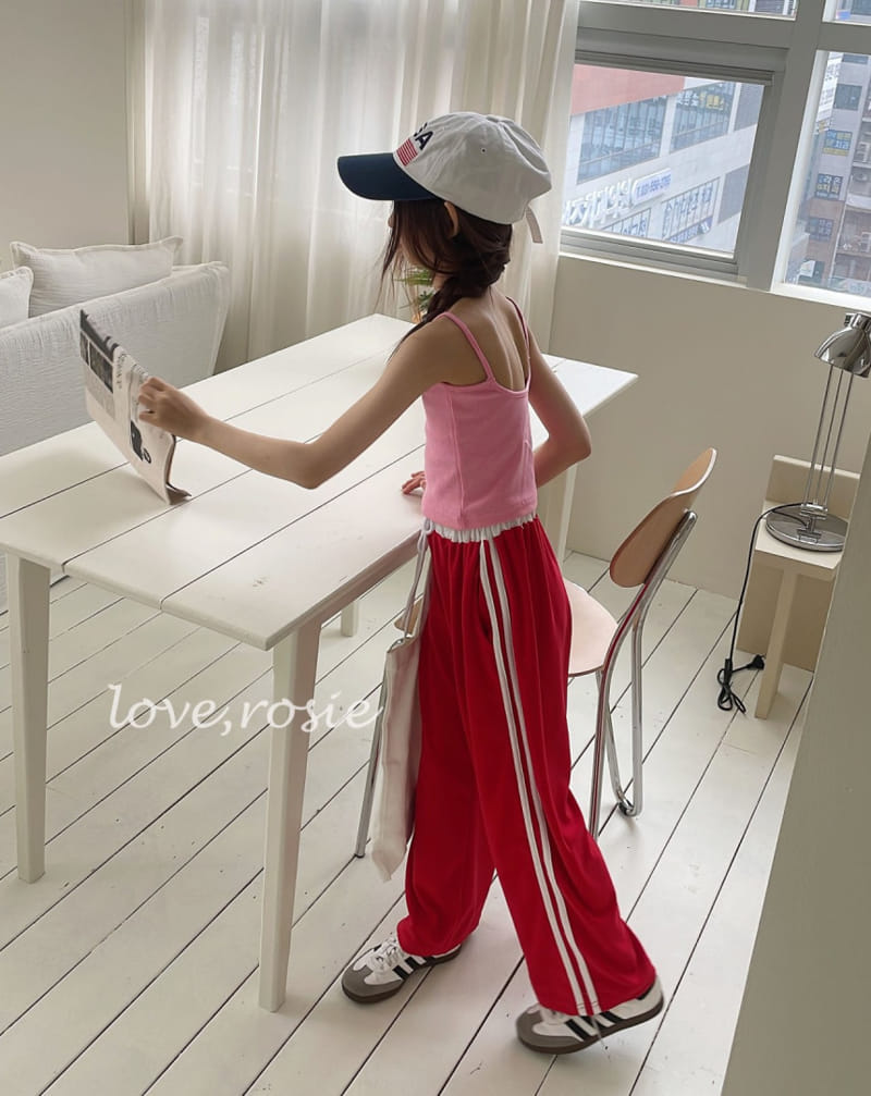Love Rosie - Korean Children Fashion - #discoveringself - Towel Tape Loose Pants With Mom - 9