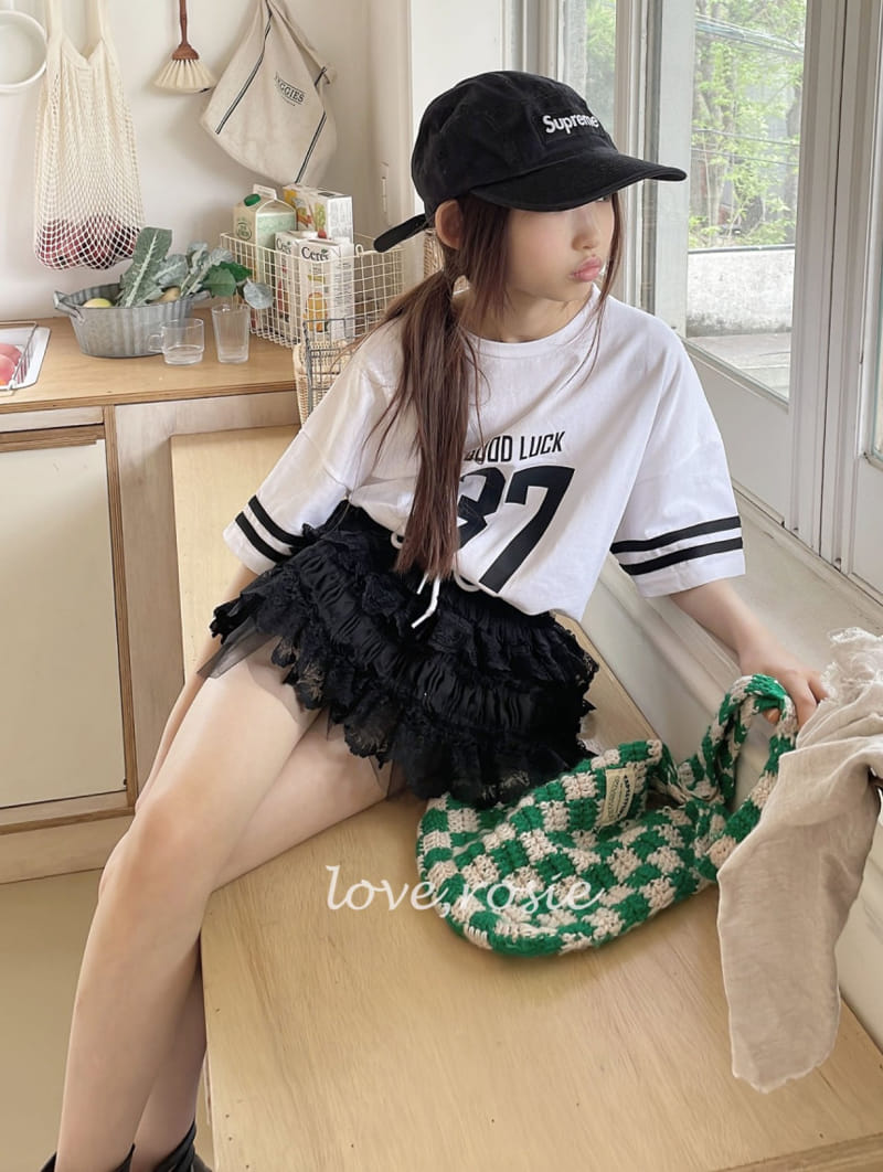 Love Rosie - Korean Children Fashion - #kidsshorts - Nada Number Loose Tee With Mom - 3