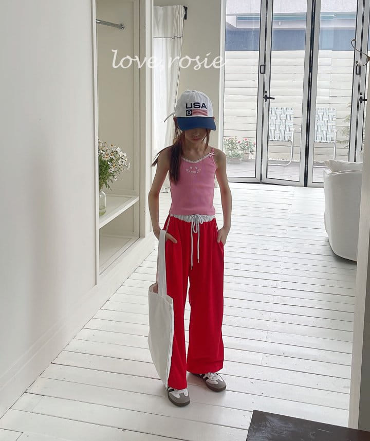 Love Rosie - Korean Children Fashion - #kidsshorts - Lace Rib Sleeveless Top - 9