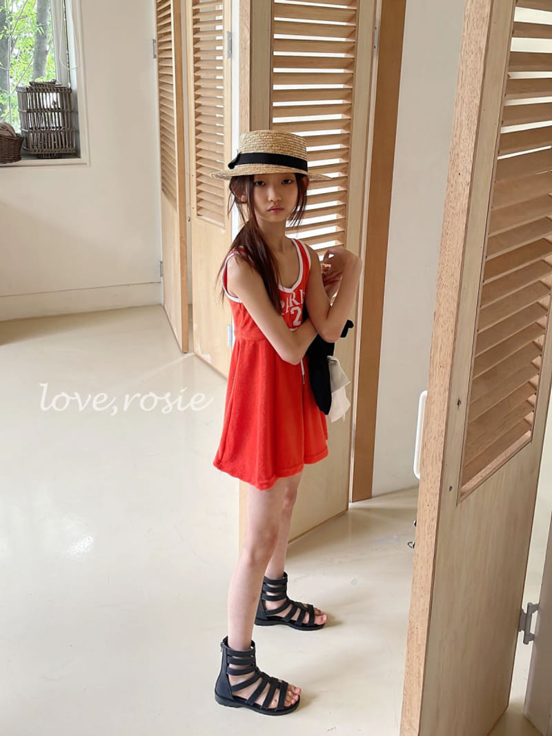 Love Rosie - Korean Children Fashion - #littlefashionista - Hip Terry Piping One-Piece - 3
