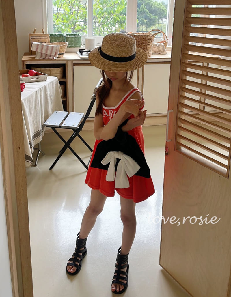Love Rosie - Korean Children Fashion - #prettylittlegirls - Hip Terry Piping One-Piece - 6