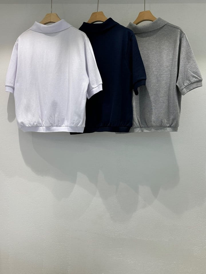 Lowell - Korean Women Fashion - #momslook - Mock PK Tee - 7