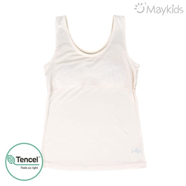 Maykids - Korean Children Fashion - #childofig - Basic Simple Girl Modal Built In Undershirt