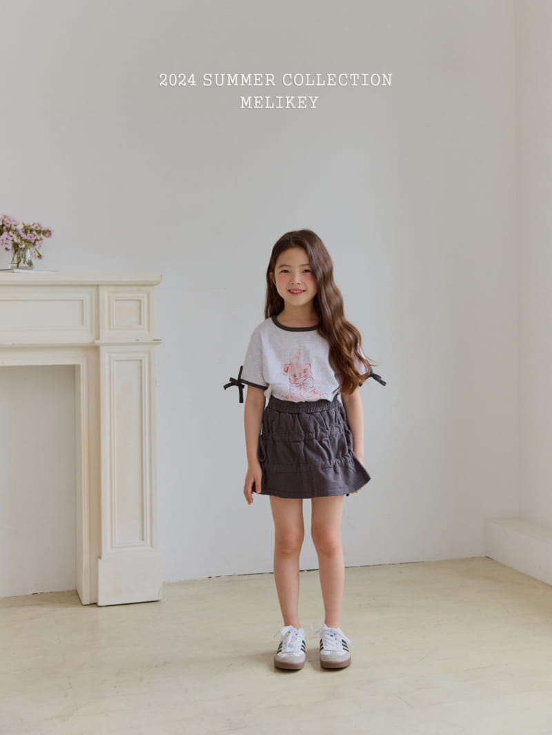 Melikey - Korean Children Fashion - #littlefashionista - String Ribbon Skirt - 3