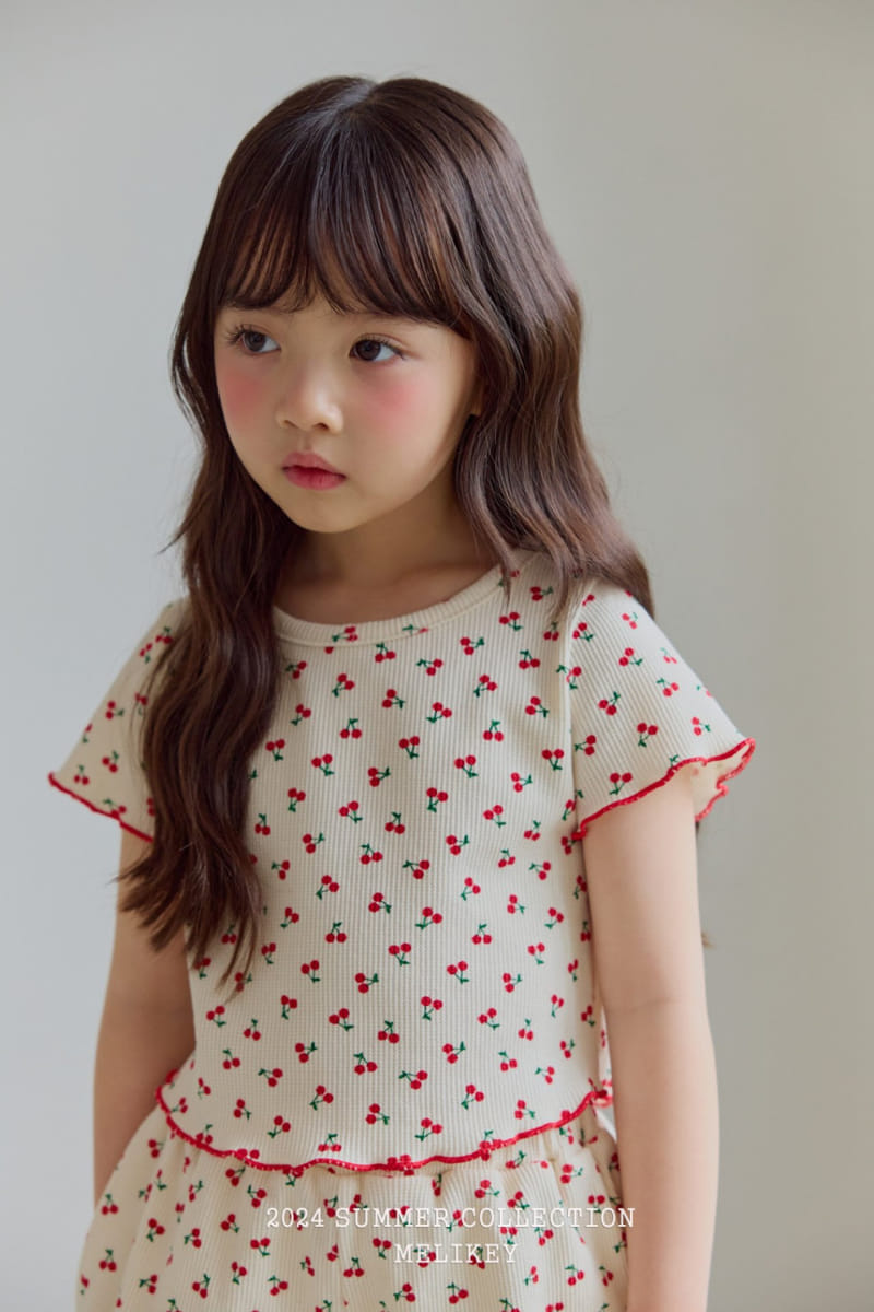 Melikey - Korean Children Fashion - #prettylittlegirls - Waffle Terry Tee - 10