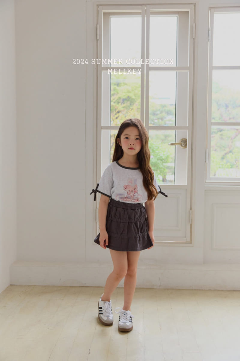 Melikey - Korean Children Fashion - #stylishchildhood - String Ribbon Skirt - 9