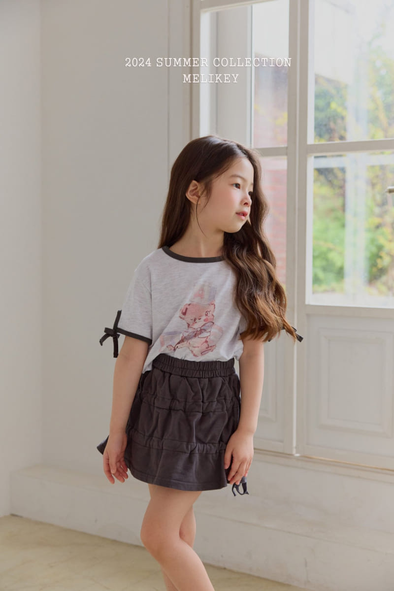 Melikey - Korean Children Fashion - #todddlerfashion - String Ribbon Skirt - 7