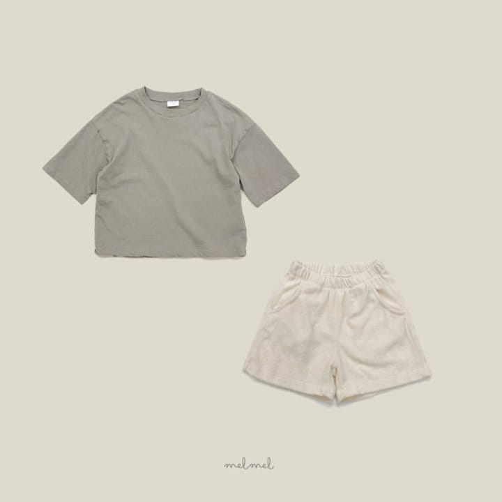Melmel - Korean Children Fashion - #childofig - Soft Terry Shorts - 4