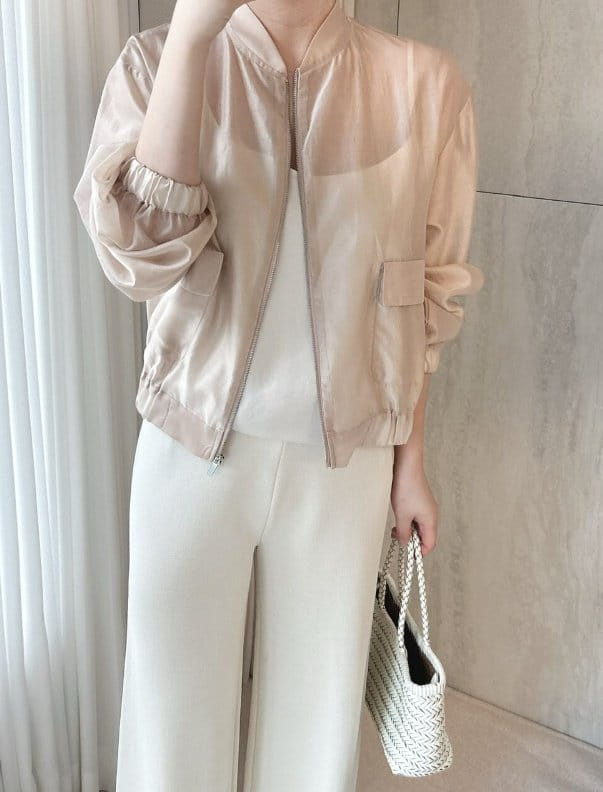 Merry J - Korean Women Fashion - #momslook - Kutch Organza Blouson - 2