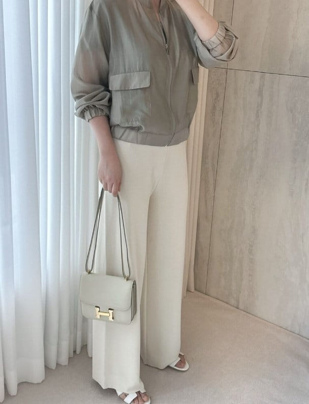 Merry J - Korean Women Fashion - #momslook - Kutch Organza Blouson - 6