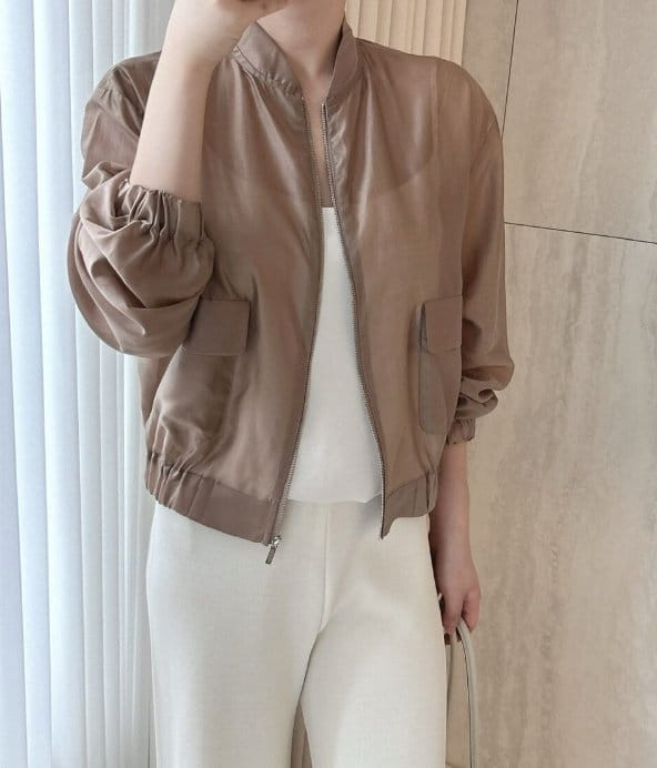 Merry J - Korean Women Fashion - #momslook - Kutch Organza Blouson - 8