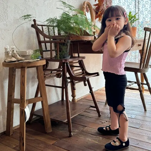 Mini mellow - Korean Children Fashion - #childofig - Side Slit Leggings