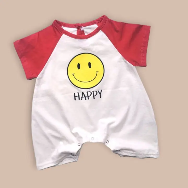 Moran - Korean Baby Fashion - #babyoutfit - Smile Body Suit - 2
