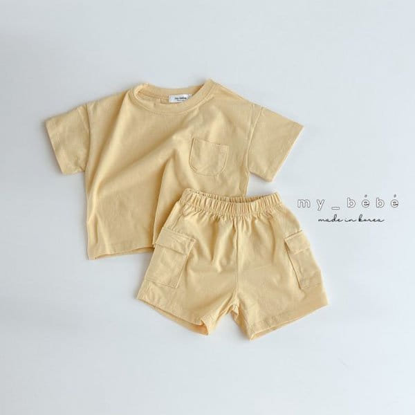 My Bebe - Korean Children Fashion - #childofig - Gunbbang Top Bottom Set