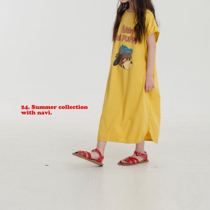 Navi - Korean Children Fashion - #kidsshorts - Puppy One-Piece - 4