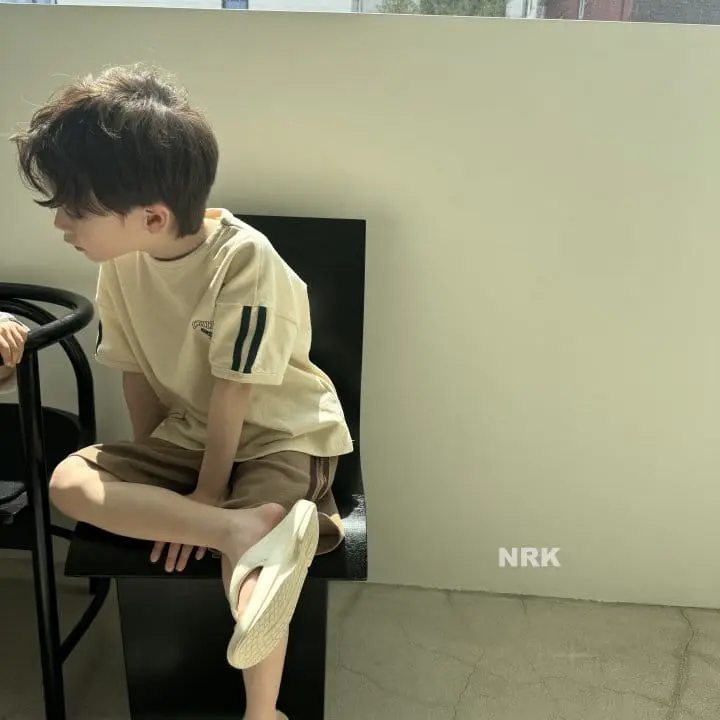Nrk - Korean Children Fashion - #Kfashion4kids - Tape Short Sleeve Tee - 3