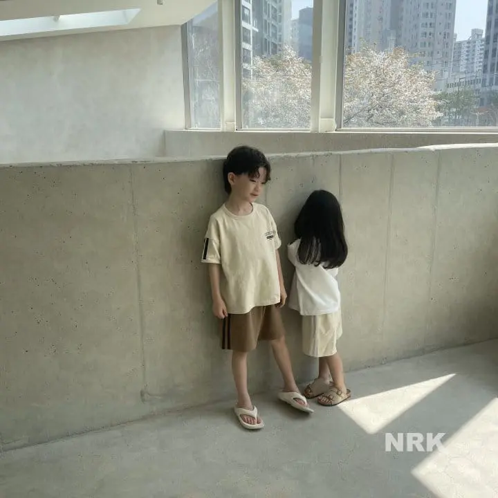Nrk - Korean Children Fashion - #childofig - Tape Short Sleeve Tee - 8